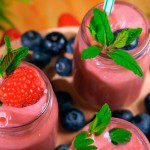 Fruit smoothie made with DaVinvi Smoothie Mix - for illustrative purposes only