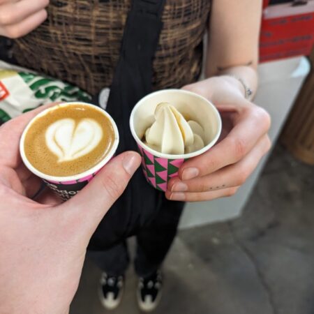 Coffee and ice cream at the London coffee festival