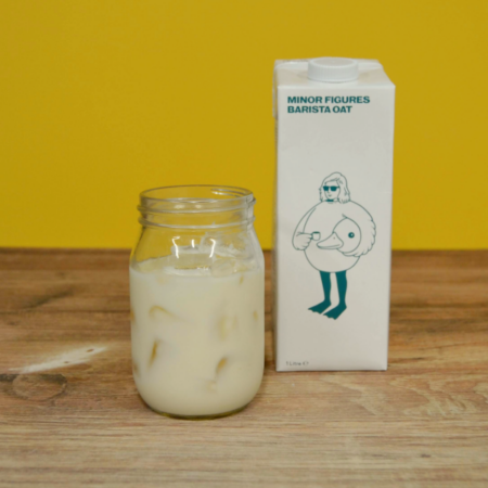 Minor Figures oat milk for iced latte