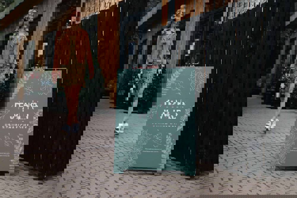 Peak & Wild Coffee Point Of Sale Materials